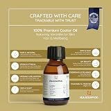 Naissance Castor Oil 100ml Cold Pressed for Hair Skin Eyelashes Eyebrows Beard view 2