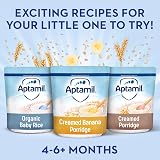 Aptamil Creamed Banana Porridge Baby Cereal 4-6+ Months 125g 5 Pack view 5