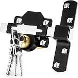 Concise Home 50mm Double Long Throw Gate Lock with 5 Keys Garden Locking view 1