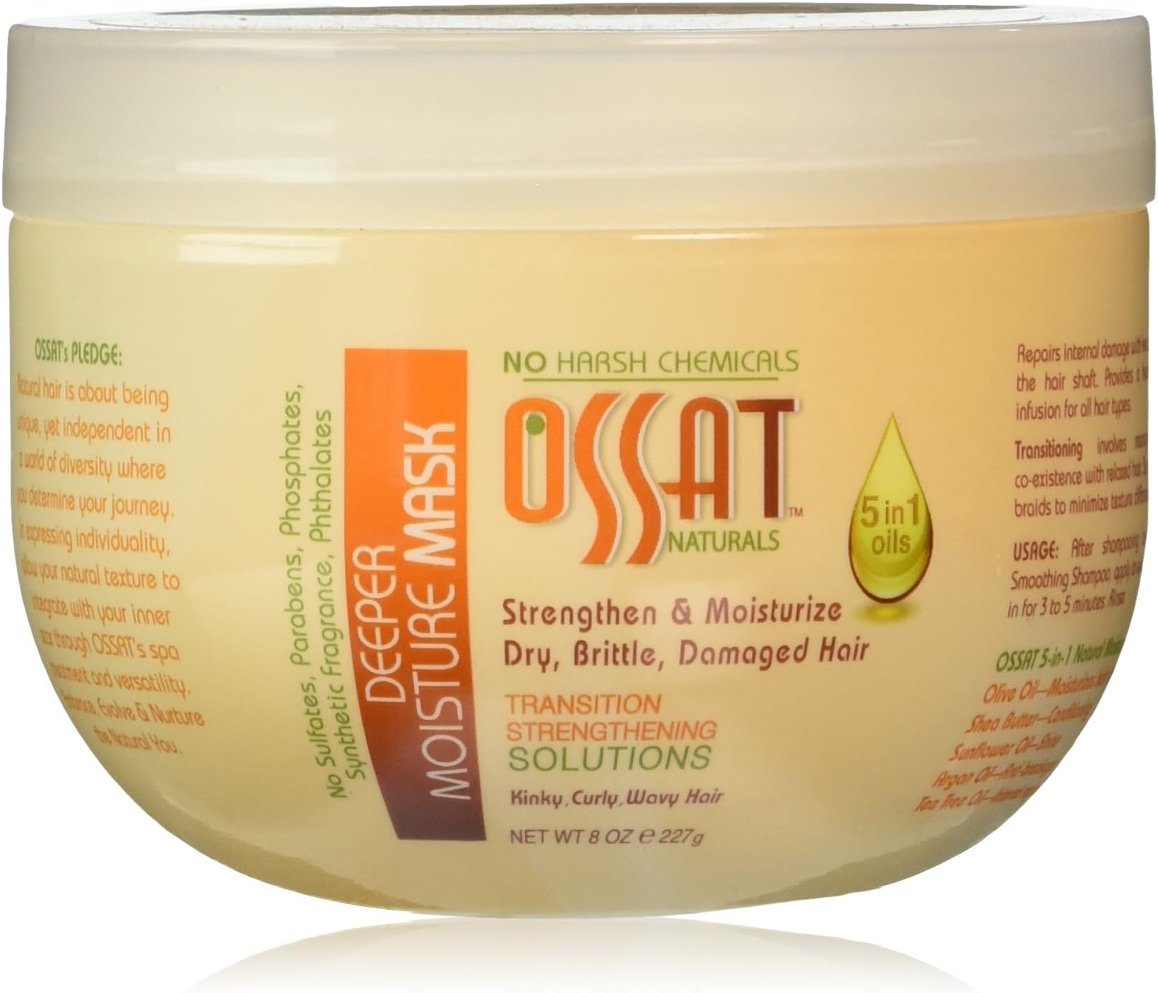 OSSAT Deeper Moisture Mask, 8 Ounce