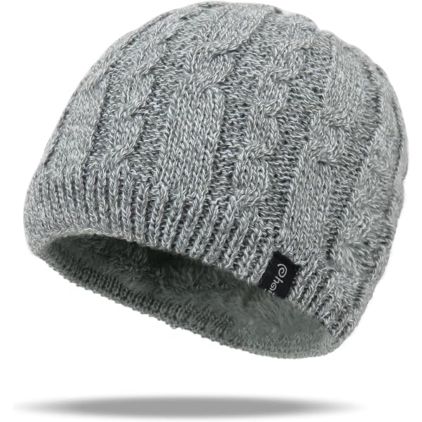 New Calvin Klein Hat Women’s Winter Fall Gray Lined Cable Knit Cuffed Beanie Hat 71fC6OoRIFL._AC_UY350_.jpg main image 3