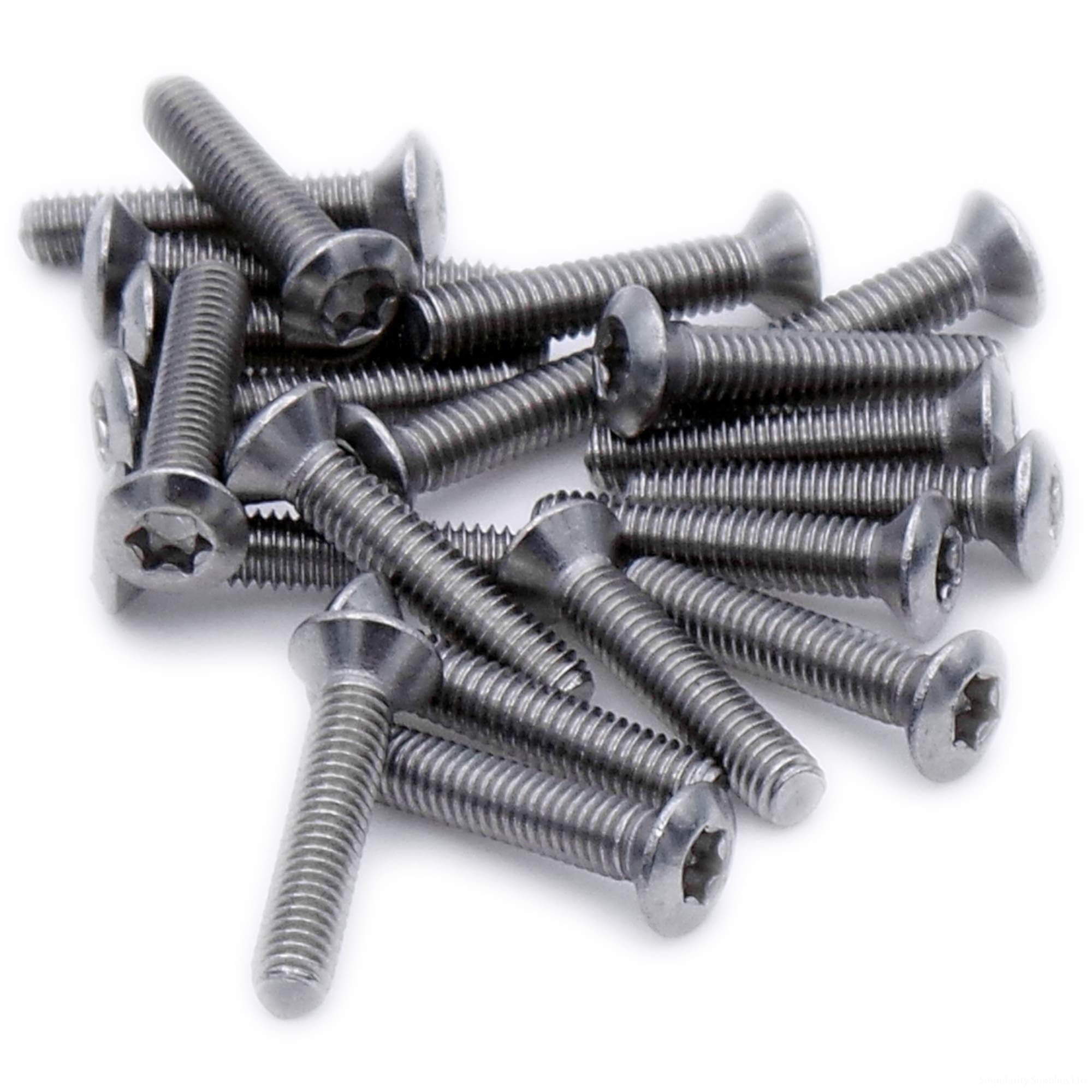 M6 (6mm x 35mm) TX Socket Raised Countersunk Machine Screw (Bolt) - Stainless Steel (A2) (Pack of 20)