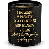 Valentines Day Gifts for Him Her Women Men - Long Lasting Vanilla Lavender Candle 10 oz - Anniversary Wedding Birthday Gifts for Men Women Boyfriend Girlfriend Husband Wife Couples Friends