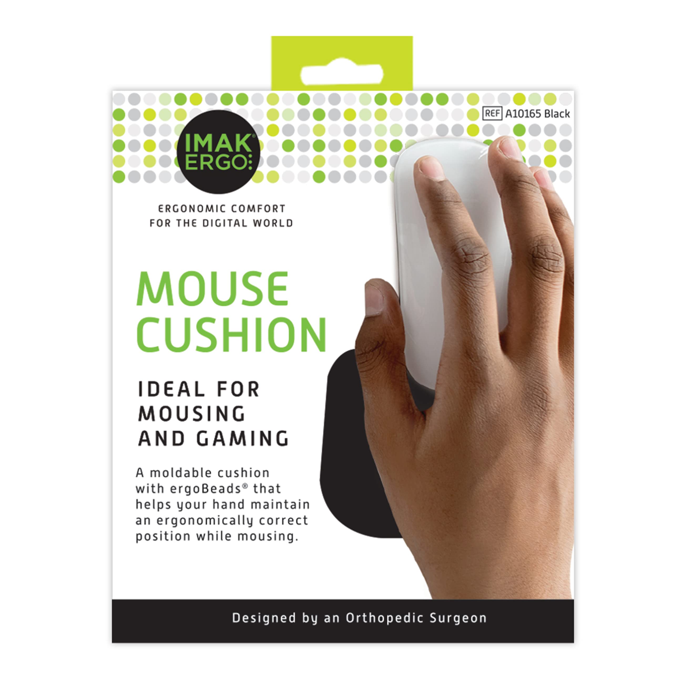 Photo 1 of Imak A10165 Wrist Cushion - Black (D132) (IMAA10165)