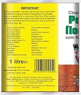 Rustins Polyurethane Floor Sealer Satin 1 Litre Durable Wood Protection Quick view 2