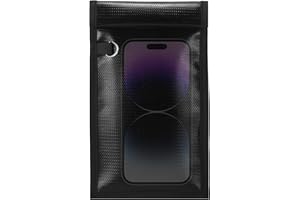 ONEVER Faraday Bags for Cell Phone Car Keys, RFID Signal Blocking Key Pouch Wallet Cage, Anti-Tracking Anti Theft Car Protection, Cell Phone Signal Jammer WiFi,GSM,LTE,NFC,RFID,GPS Blocker (8.2"*4.9")