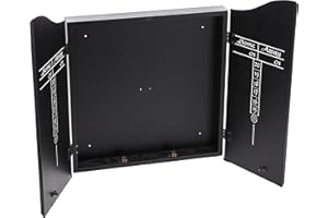 ACTION CueStix International Stained Wooden Dart Board Cabinet