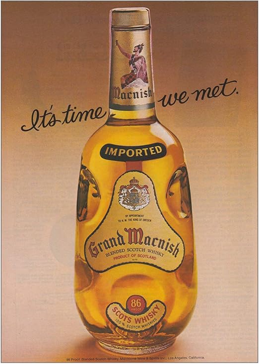 Amazon Com Relicpaper 1978 Grand Macnish Its Time We Met Grand Macnish Print Ad Posters Prints