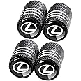 Tire Valve Stem Cap Cover Fit Lexus RX ES GS LS NX RS GX LX RC LC RX350 is250 GX460 Belt O-Ring Seal Corrosion Resistant tire Valve caps 4 Pack
