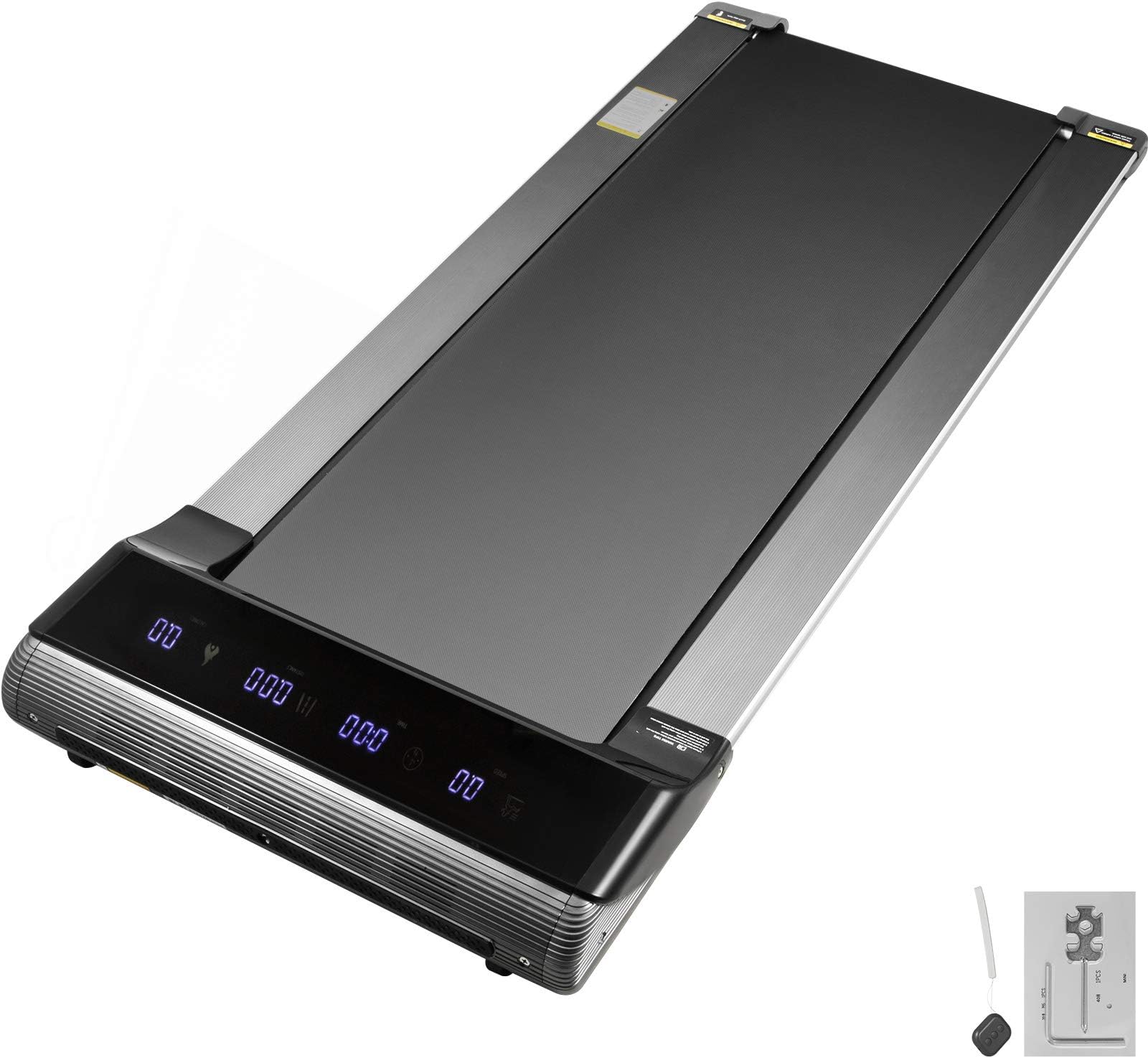 Bkisy Under Desk Treadmill 2 in 1 Smart Folding Walking Desk Treadmill with Wide Tread Belt Running Walking Treadmill Under Desk Quiet Treadmill for Home Office