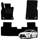 WENNEBIRD Superior Carpet Floor Mats for 2020-2025 Lexus ES 300h, ES 350, 0.5-Inch Ultra-Thick, Noise-Reducing, All-Weather Waterproof Anti-Slip – 3-Pc Set