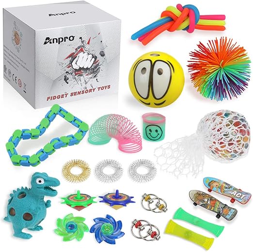 Anpro 24pcs Fidget Toys，Sensory Toys 