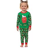 INTIMO Snoopy Toddler Pajamas Wake Me When It's Christmas Tight Fit Sleep Set Loungewear