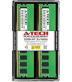 A-Tech 64GB Kit (2x32GB) DDR4 2400MHz PC4-19200 ECC RDIMM 2Rx4