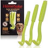 Homesake - Tick Remover Tool for Dogs, Cats & Humans - 1 Packs of 3 - Pain Free Tick Removal Twister Tweezers - Dog Tick Remo