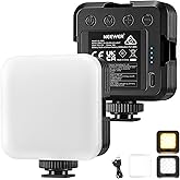 NEEWER LED Video Light,Portable Bi-Color 3200K~5600K Dimming Lights for Cameras, CRI 97+, 8 Scene Modes, 2000mAh Rechargeable
