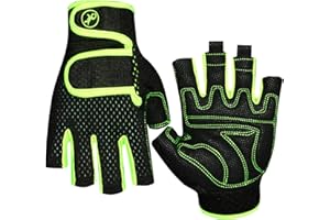 QISUO Sailing Gloves,Sailing Gloves 3/4 Short Finger Cycling Mountain Bike Bicycle Gloves for Men and Women Fishing Kayaking 