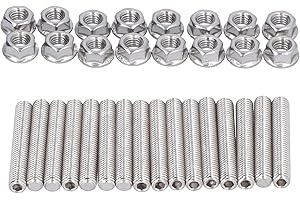 Exhaust Manifold Stud Exhaust Manifold Nuts Kit Bolts N811313S431 304 Stainless Steel Auto Accessories for 4.6 and 5.4 Liter 