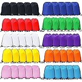Bulk Drawstring Bags, Polyester Draw String Bags, Gym Sports Cinch Bag Drawstring Backpack for Women Men