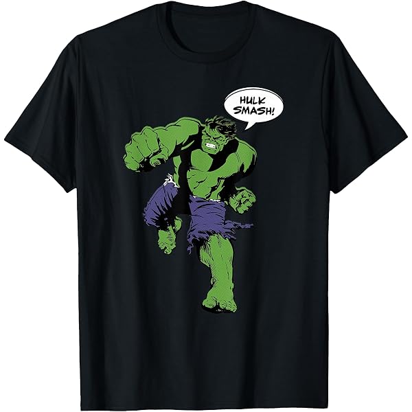 Merch Marvel Avengers Classic - Hulk Unisex T-Shirt Black