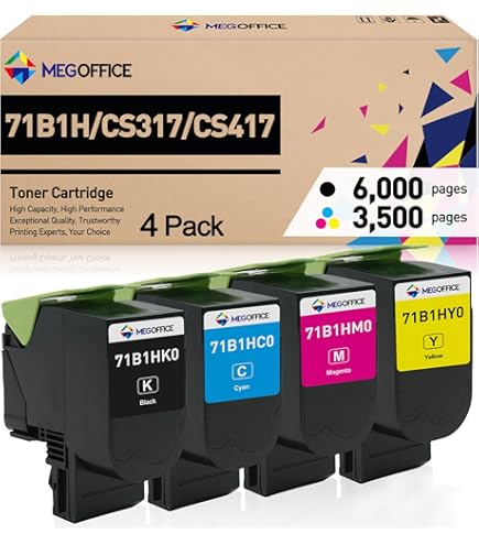 Cartouches De Toner Compatibles 4 Couleurs CS317 CX317 CS417 CX417