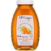 McCoy's Honey - 100% Pure, Raw Honey - Orange Blossom Honey Jar 16oz