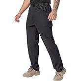NATUVENIX Hiking Pants Men Lightweight Travel Pants for Men Quick Dry Mens Fishing Pants Water Resistant Cargo Work Pants