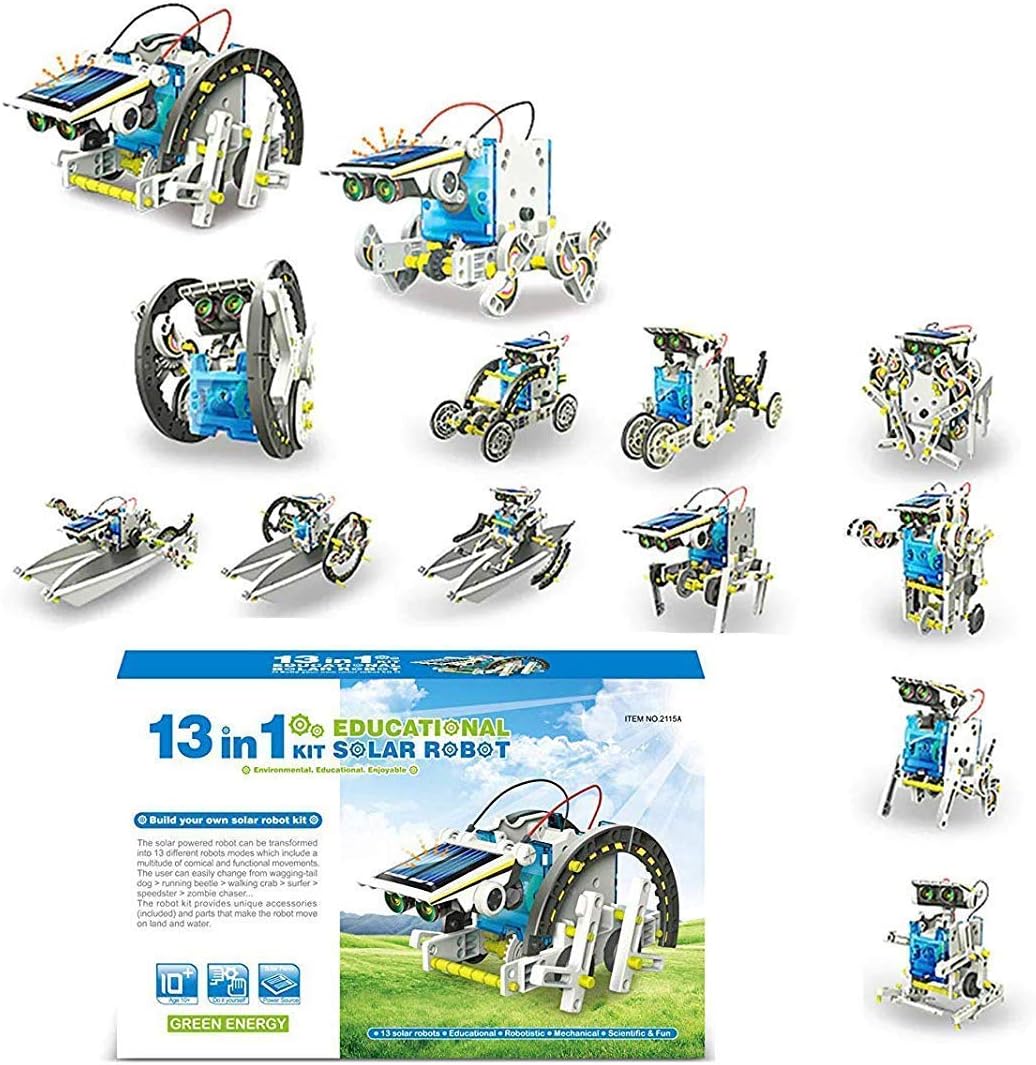 SRR Sita Ram Retails 13 in 1 Solar Robot Kit Toys for Kids, Educational and Learning Robotic Kit