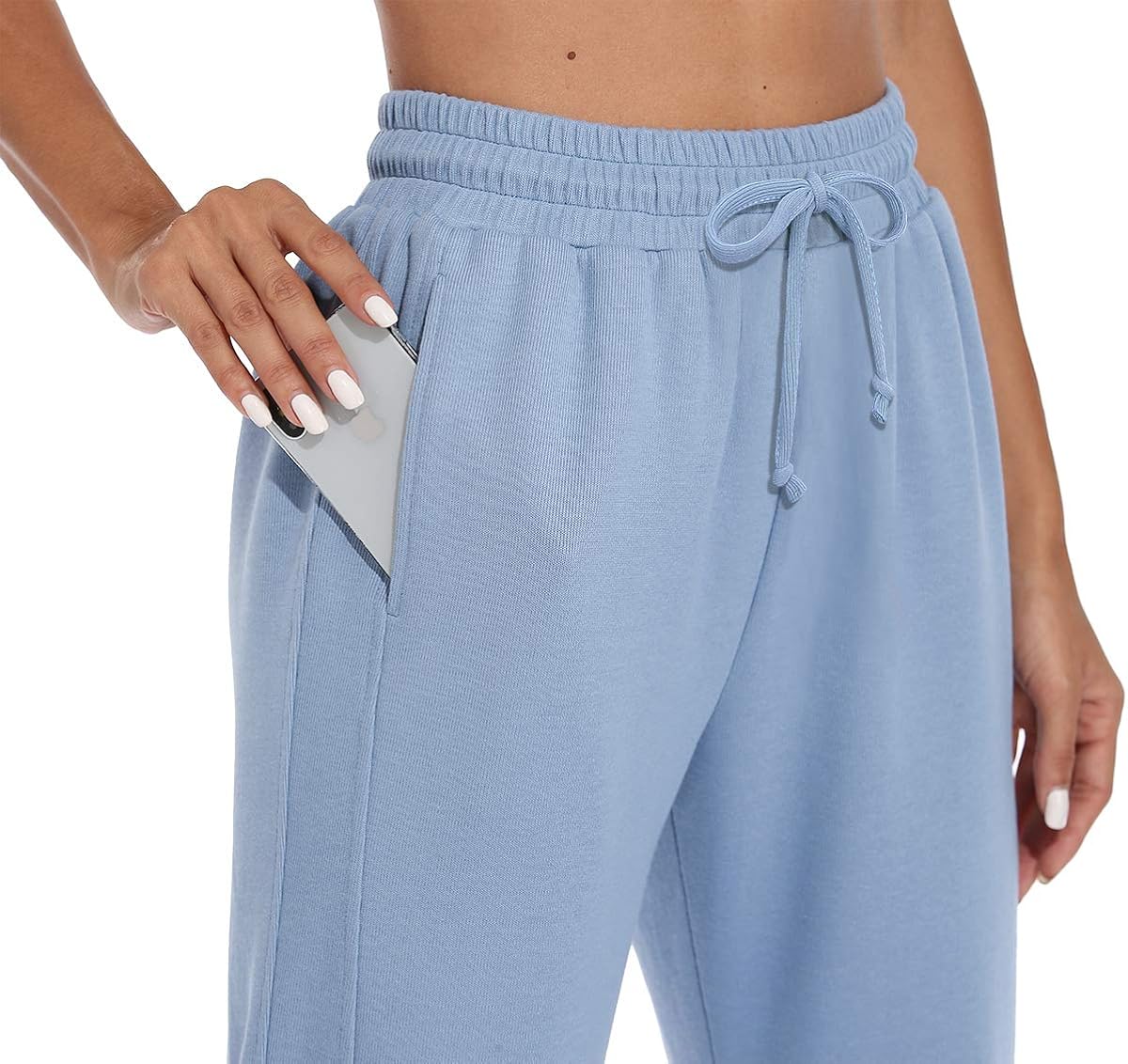 Fulbelle Women's Loose Workout Running Sweatpants Yoga Track Pants with Pockets: Clothing