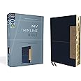 NIV, Thinline Bible, Leathersoft, Blue, Red Letter, Thumb Indexed, Comfort Print