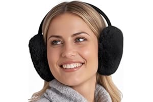 Brook + Bay Ear Muffs Winter Women - Stay Warm with Winter Ear Muffs for Women - Adjustable Fluffy Folding Earmuffs