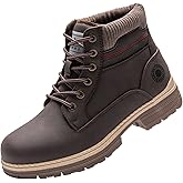 ANJOUFEMME Work Hiking Boots for Women Waterproof - Womens Outdoor Ankle Boots Lightweight Snow Winter Boots for Trekking Walking