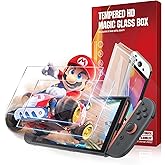 JZG 2 Pack Tempered Glass Screen Protector for Nintendo Switch 2 (2025), Auto Alignment Kit, Bubble Free Installation, Touch Sensitive, Ultra Clear HD Anti Scratch, Dust Removal