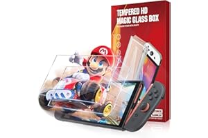 JZG 2 Pack Tempered Glass Screen Protector for Nintendo Switch 2 (2025), Auto Alignment Kit, Bubble Free Installation, Touch Sensitive, Ultra Clear HD Anti Scratch, Dust Removal