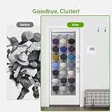 Unjumbly Baseball Hat Rack 24 Pocket Over Door Organizer Grey Clear Pockets view 6