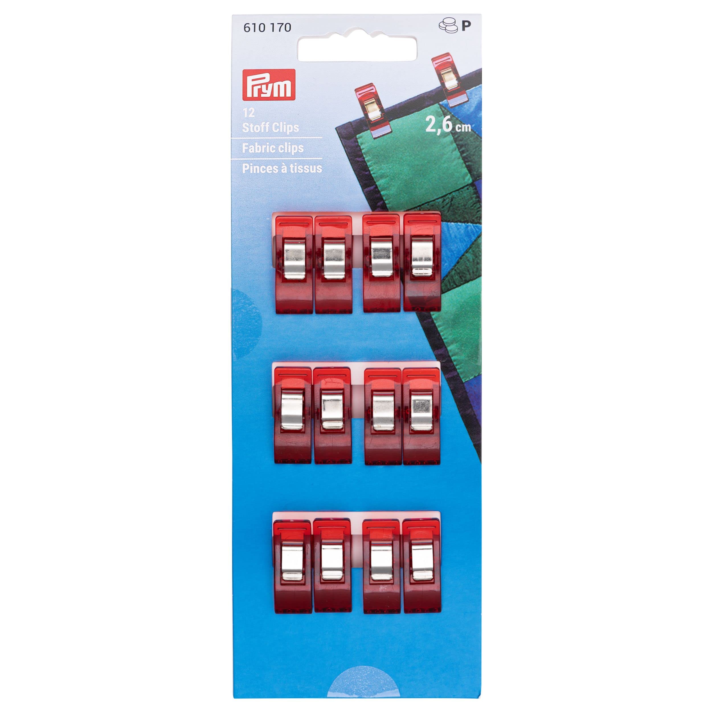 Prym 610170 Fabric Clips 2.6 cm