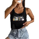 Magical Tank Tops for Women Fairy Story Print Shirts Flower Graphic Vacation Sleeveless Crop Tops