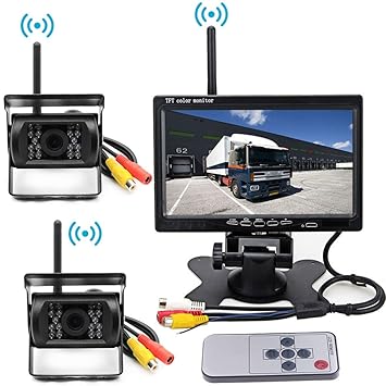 Wireless Rv Backup Camera Vehicle 2 X Parking System Ir Night Vision Vehicle Backup Cameras Kit
