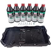 Auto Transmission Service Kit (Oil Pan+Filter+Gasket+Bolts) + 6L ATF for BMW Select Models (ZF 8HP70 Trans)