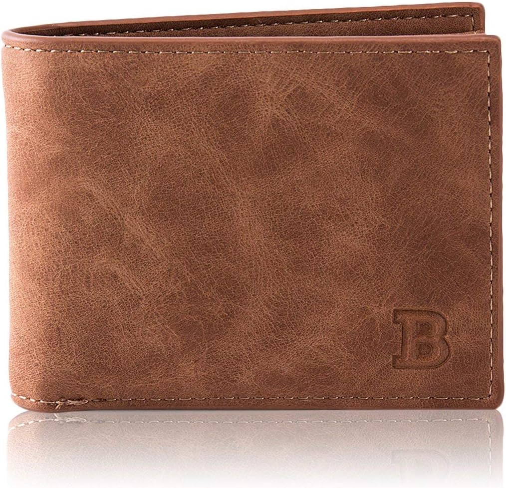 Baborry Fashion Mini Men's Business Money Clip Short Wallets Card Holder Slim Designer PU Leather Purse Man Wallets