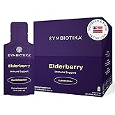 CYMBIOTIKA Adults Elderberry Boost Supplement – Organic Elderberry with Vitamin E for Immune Support – Gluten-Free, Vegan, Keto (Pack of 26)