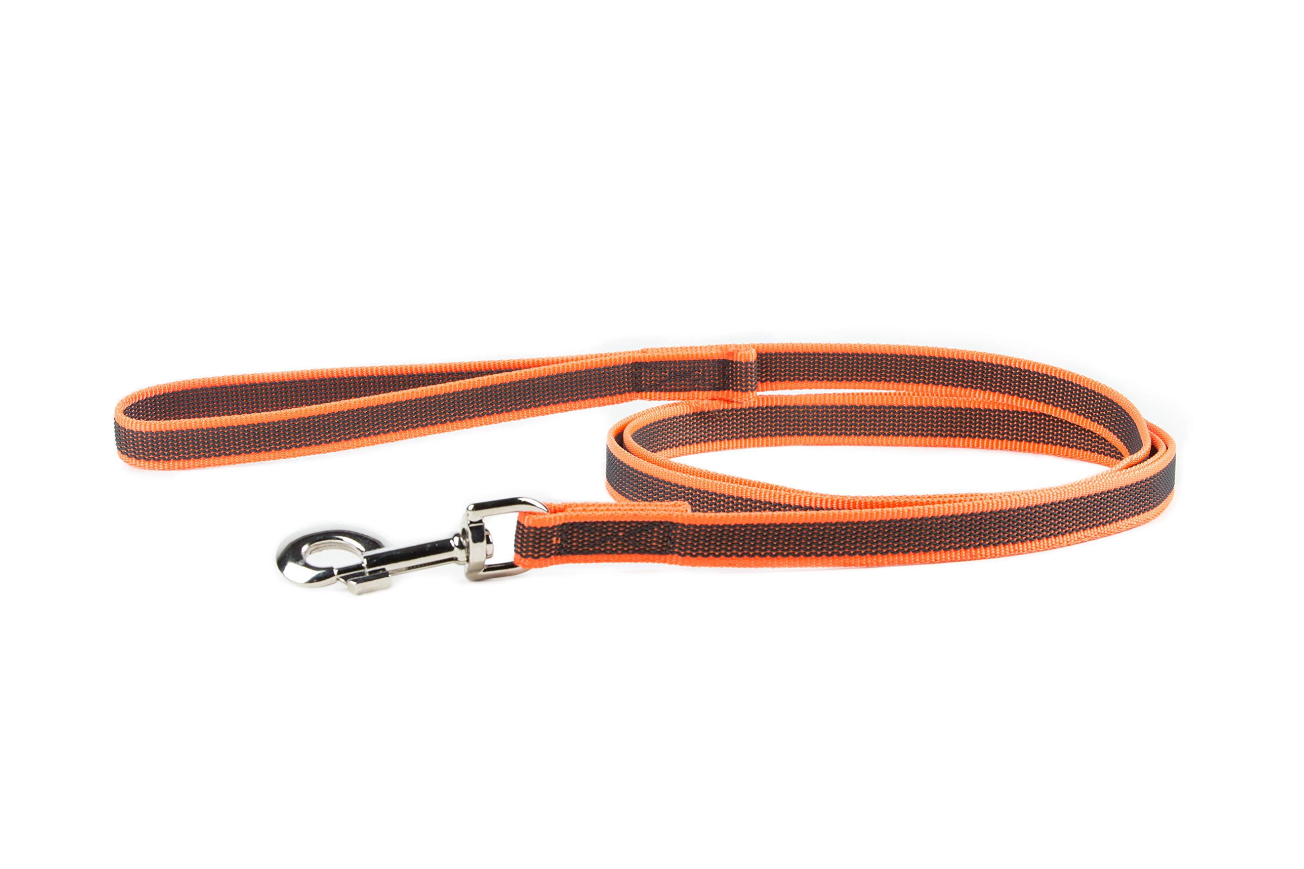 Color & Gray Super-Grip Leash with Handle, 20 mm x 2 m, Orange-Gray