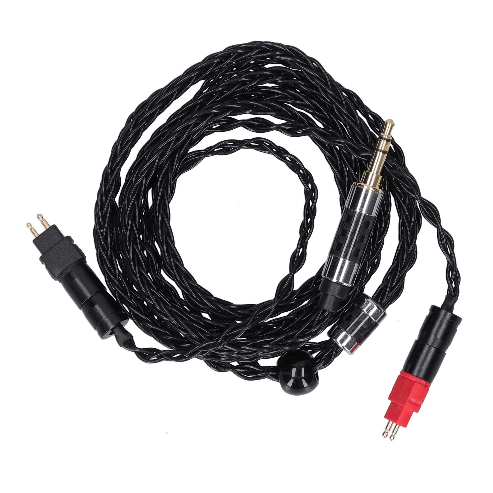 Topiky Headphone Audio Cable,Double Needle 8 Core Balanced OCC Silver Plated Audio Cable, for Sennheiser for HD600 HD580 HD650 HD660s (3.5MM)