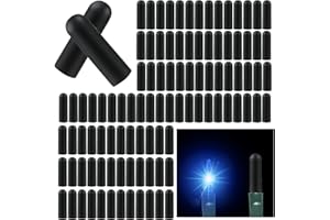 whumsdog 120 Pcs No Glow Caps for String Lights, Soft Rubber Christmas Blackout Light Cap Covers for 5mm Diameter Christmas LED String Lights to Hide The Extra Lights Not Needed（120 PCS）