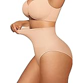 FeelinGirl Tummy Control Underwear for Women Mid-Waisted Stomach Shapewear for Women Seamless Body Shaper Panties