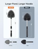 AstroAI Car Windscreen Cleaner with Telescopic Handle 4 Microfiber Pads Kit view 3