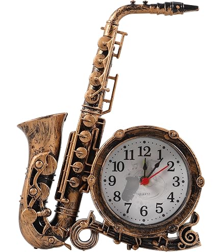 Amazon.com: HOLIDYOYO Retro Saxophone Alarm Clock Vintage Music
