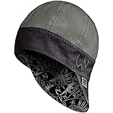 Welder Nation 8 Panel Welding Beanie Cap, 100% Cotton, Duck Canvas Exterior, Protective, Durable Men’s Hats with No Unicorn Peak, Heavy-Duty | Premium, Comfortable Welder Hat - 10 oz, 7 1/4