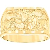 Jewels By Lux 10kt Yellow Gold Mens Nugget Fashion Ring