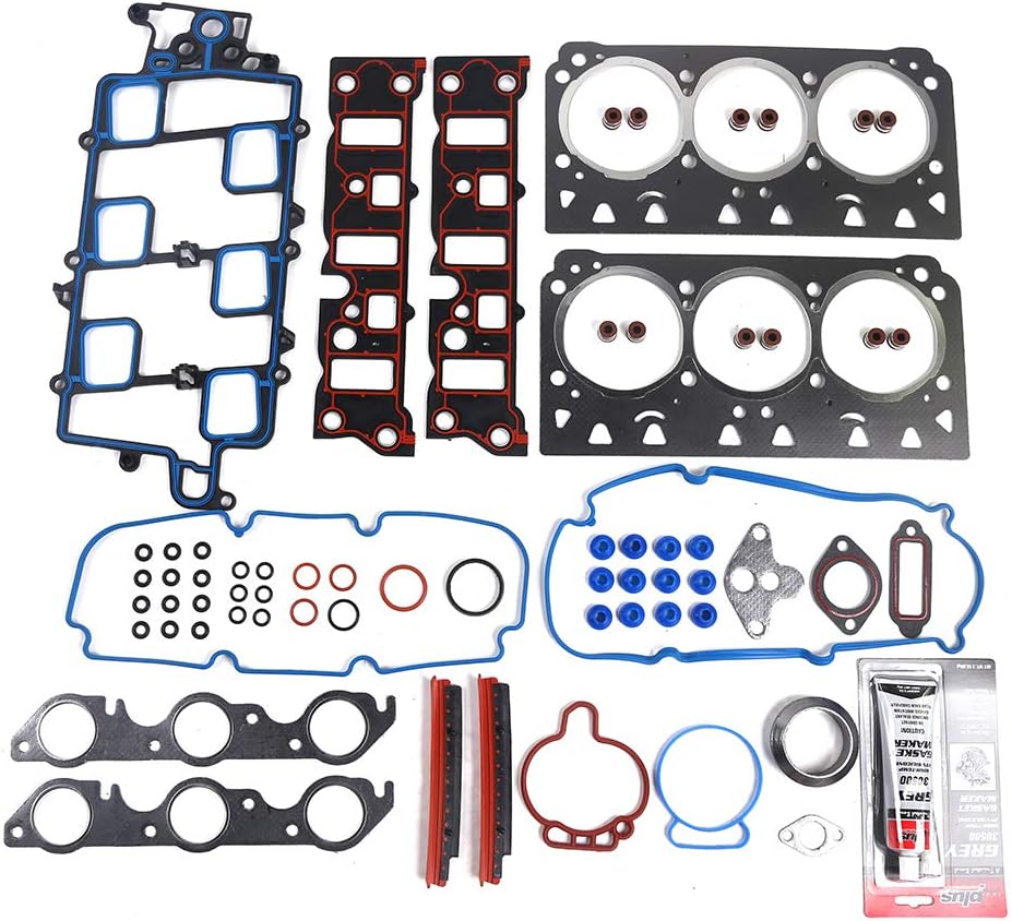 AutoForever Cylinder Head Gasket Set Compatible with 97-05 Buick Lacrosse Lesabre Chevy Impala Lumina Monte Oldsmobile Pontiac 3.8L V6 OHV